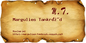 Margulies Tankréd névjegykártya